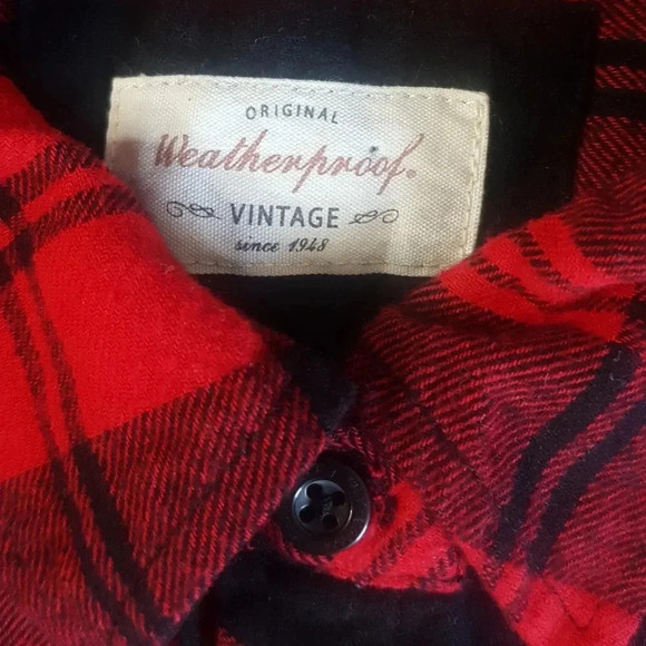 Weatherproof Buffalo check Sz L Red/ Black - Picture 2 of 9